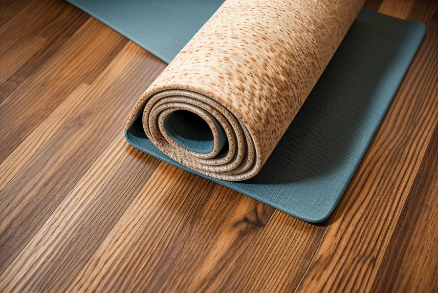 Lavendelöl und ein Glas Wasser auf einem Tisch neben einem verregneten Fenster im Home-Yoga-Test für mehr Rückengesundheit