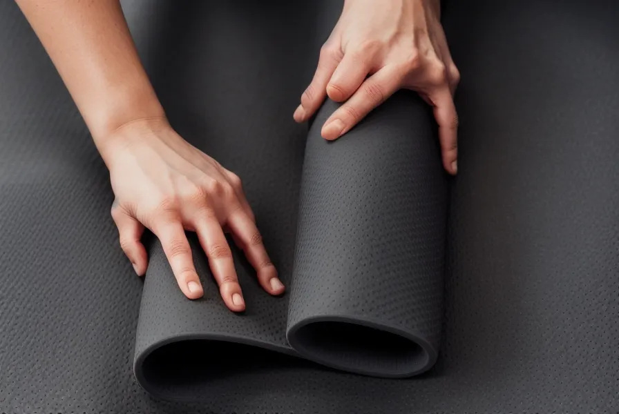 Hände auf der Pilatesmatte bei einer Rumpfstabilisation-Übung im Home-Workout gegen Rückenschmerzen