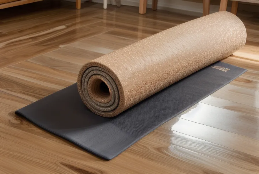Person übt eine Gleichgewichtsübung für mehr Rückenstabilität im Wohnzimmer beim Pilates zuhause, neben einem Bücherregal.
