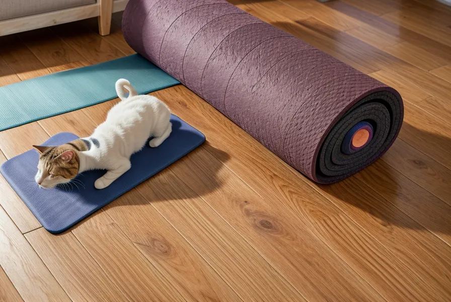 Nahaufnahme von Händen auf der Pilates-Matte während einer Übung zur Prävention von Nackenschmerzen durch Bildschirmarbeit
