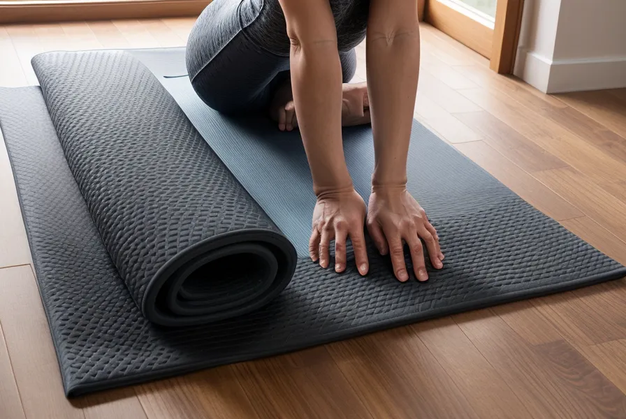 Pilates zuhause: Matte für die 15-Minuten-Einheit nach Feierabend ausgerollt