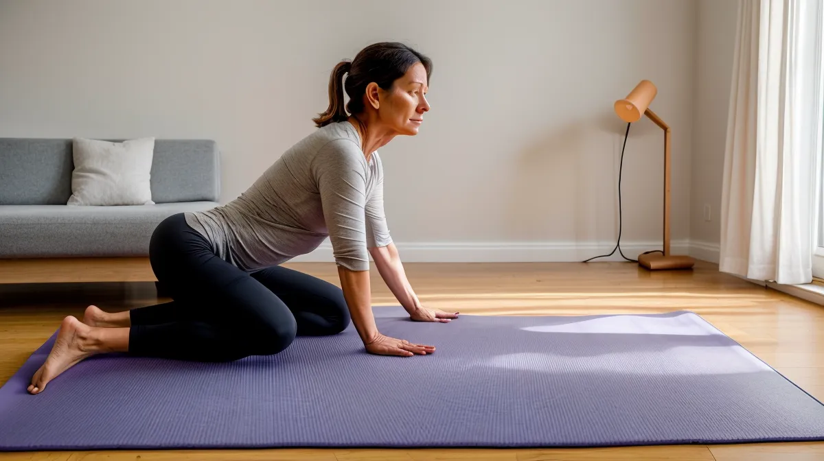 Pilates Übungen bei ISG Syndrom für mehr Stabilität im unteren Rücken – Frau trainiert die Rumpfstabilität für ihr ISG